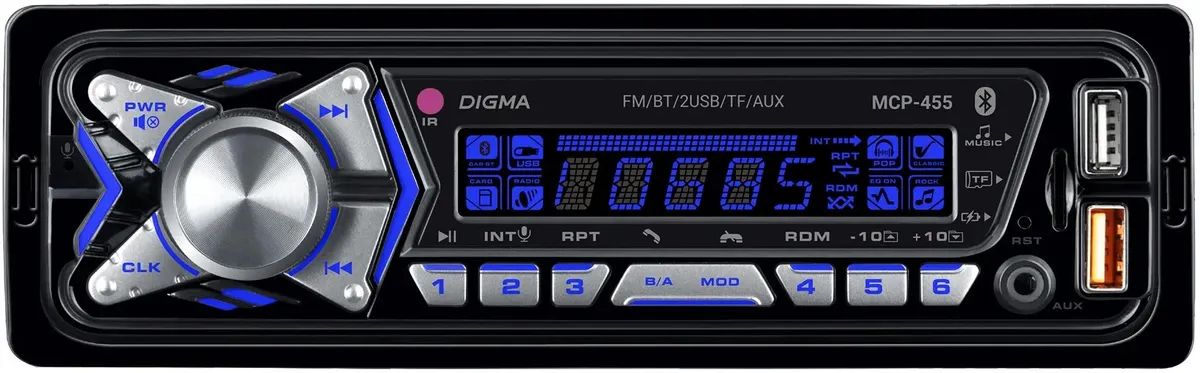 USB-магнитола Digma MCP-455