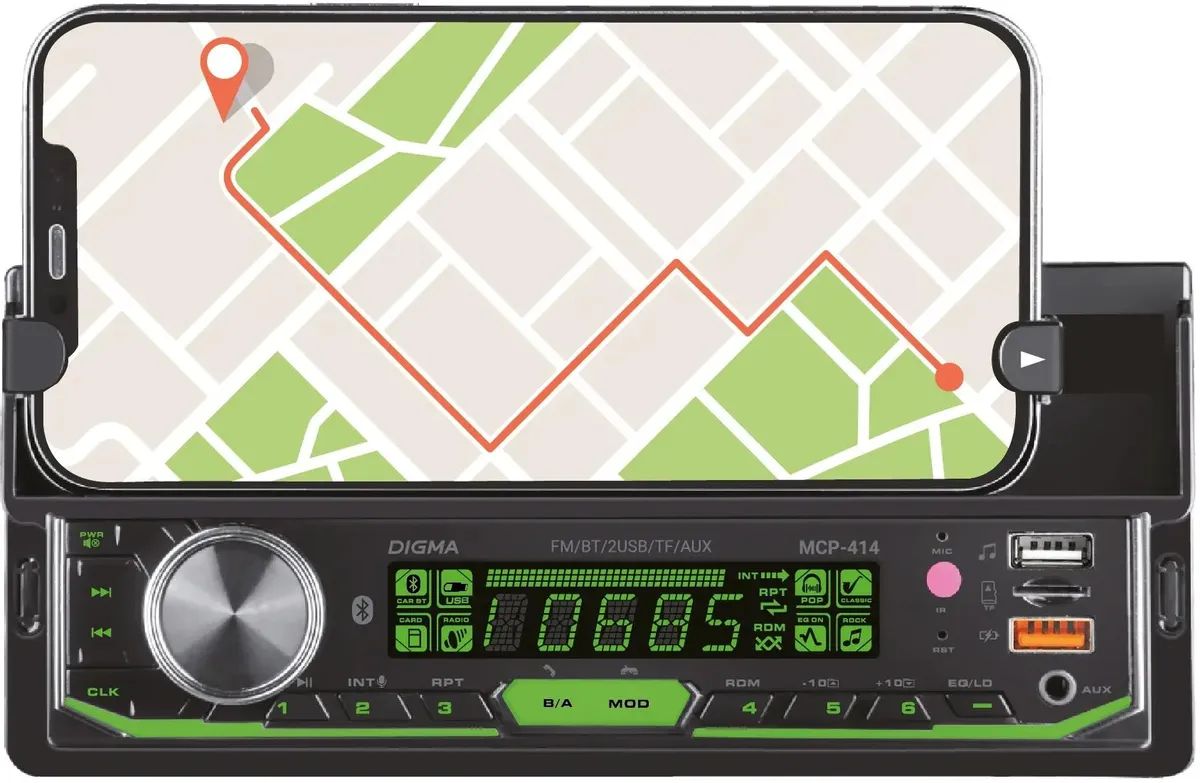 USB-магнитола Digma MCP-414