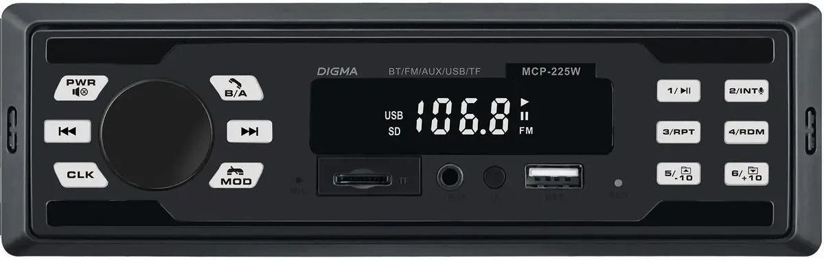 USB-магнитола Digma MCP-225W