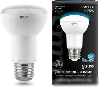 Gauss E27 9Вт 4100K [106002209]