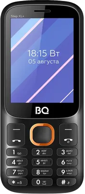 Мобильный телефон BQ-Mobile BQ-2820 Step XL+ (черный/оранжевый)