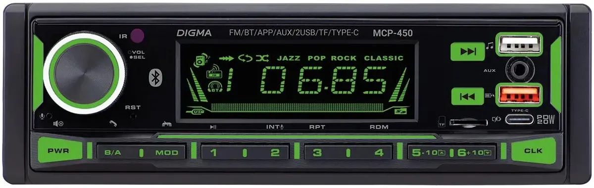 USB-магнитола Digma MCP-450