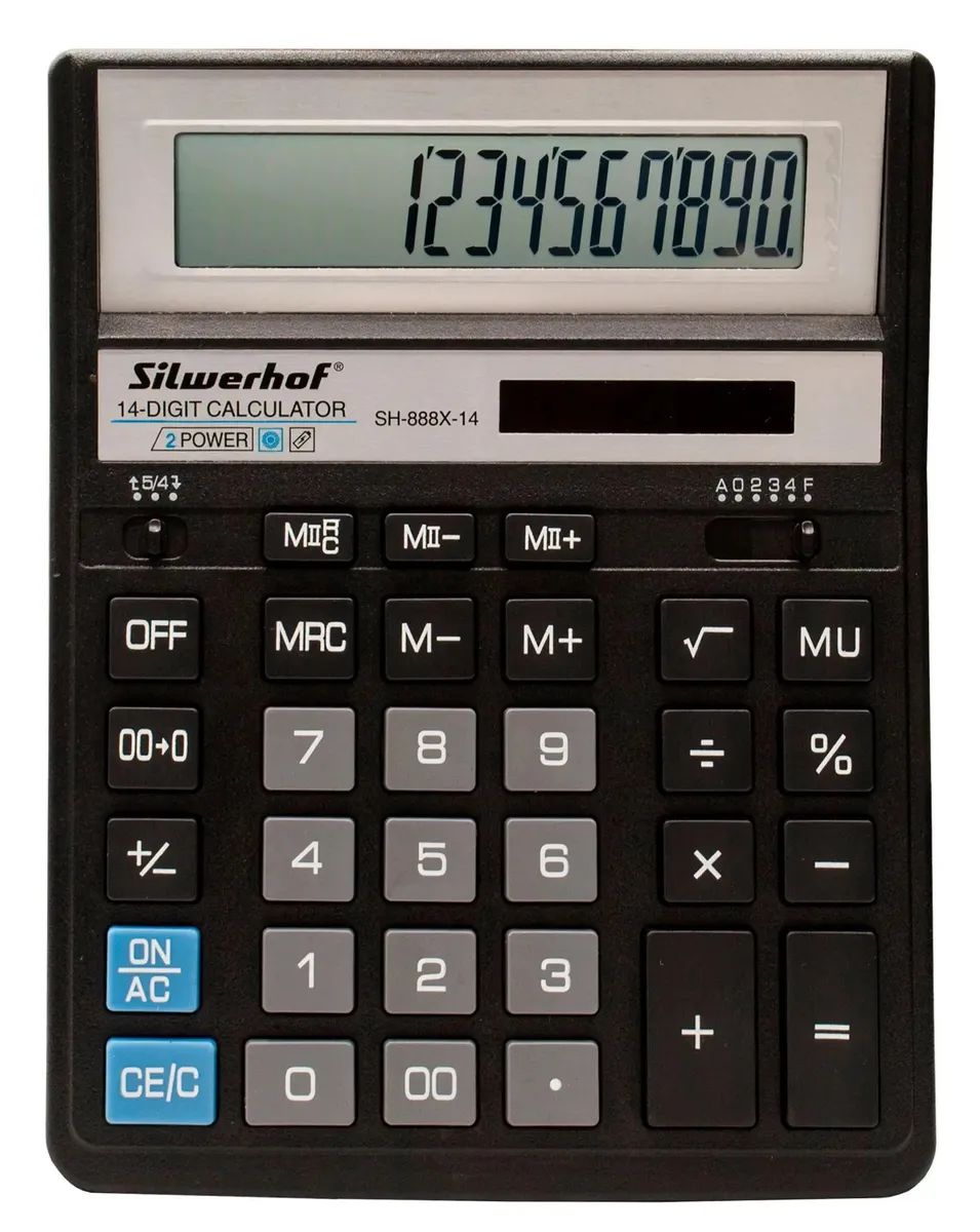 Бухгалтерский калькулятор Silwerhof SH-888X-14