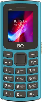 Кнопочный телефон BQ-Mobile BQ-1862 Talk (бирюзовый)