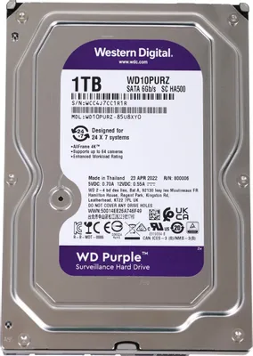 Жесткий диск WD Purple 1TB [WD10PURZ]