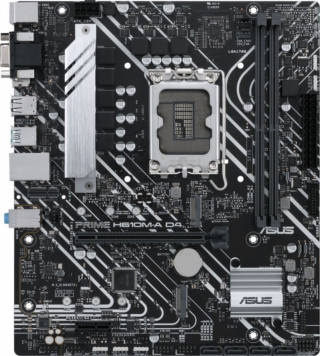 Материнская плата ASUS Prime H610M-A D4-CSM