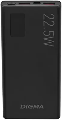 Внешний аккумулятор Digma DGPF10A 10000mAh (черный)