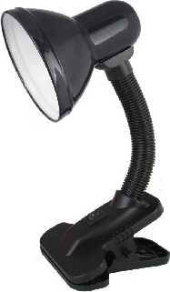 Настольная лампа ULTRAFLASH UF-320P C02 черный с прищепкой