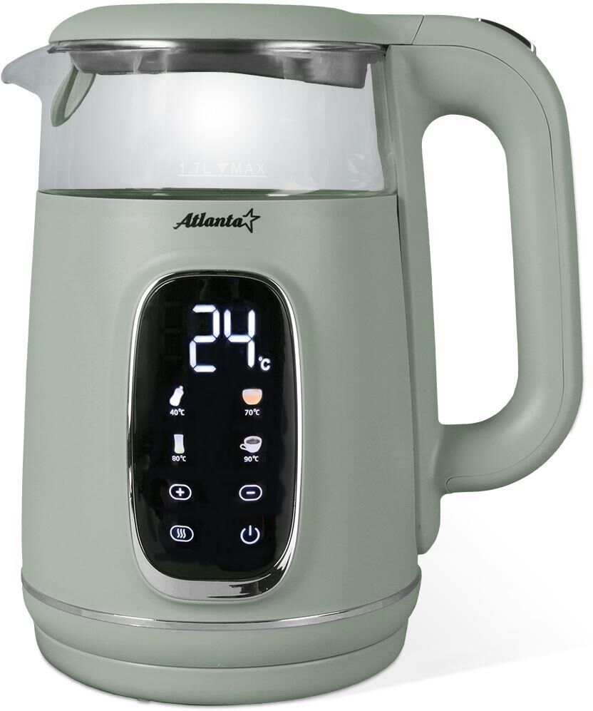 ATLANTA ATH-2540 green (1,7л. стекло/пластик)