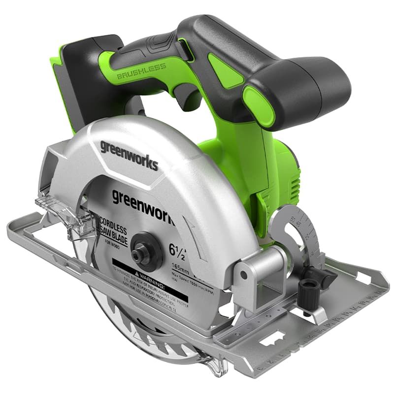 Дисковая (циркулярная) пила Greenworks GD24CS165 1501607 (без АКБ)