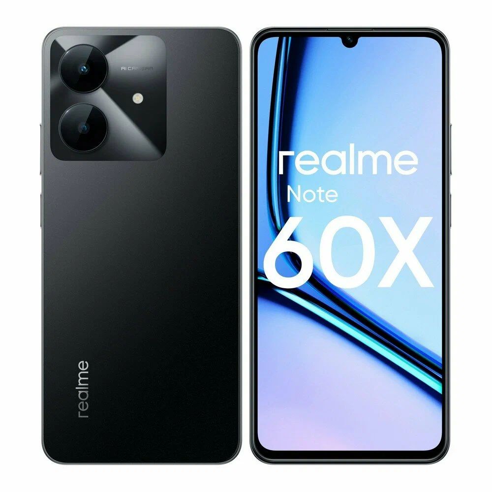 Смартфон Realme Note 60x 3GB/64GB (черный)