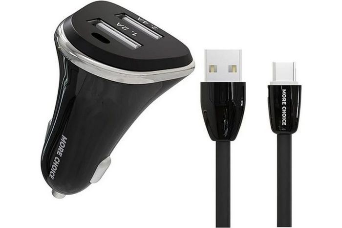 MORE CHOICE AC22m АЗУ 2USB 2.4A для micro USB Black