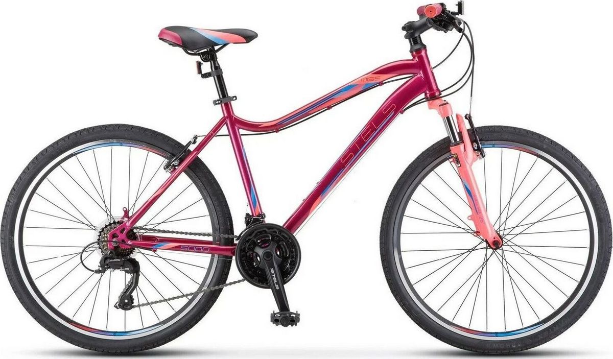 STELS Miss-5000 V 26" V050 LU096326 LU089375 18" Вишнёвый/розовый 2021