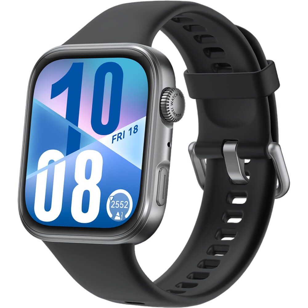 Умные часы Huawei Watch FIT 4 (черный, с черным силиконовым ремешком, международная версия)