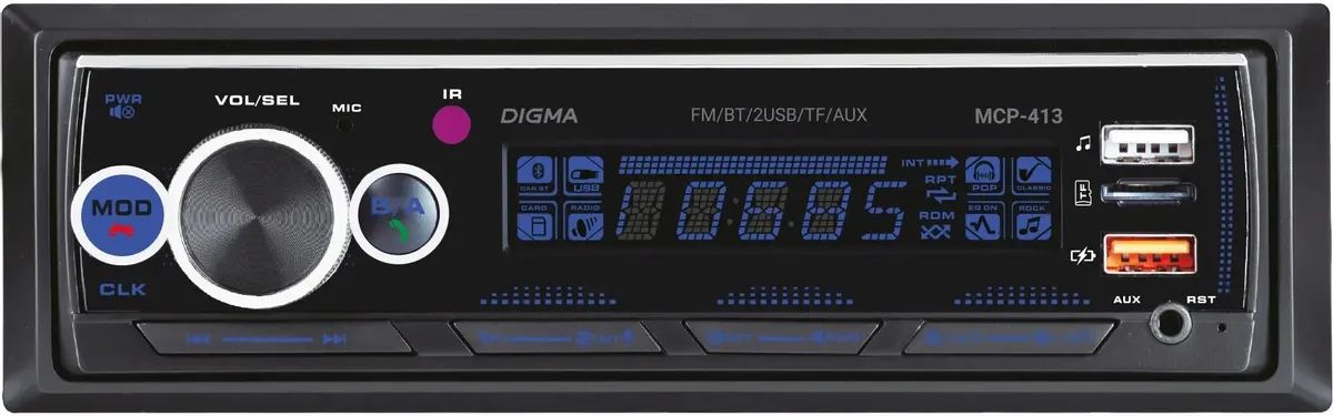 USB-магнитола Digma MCP-413