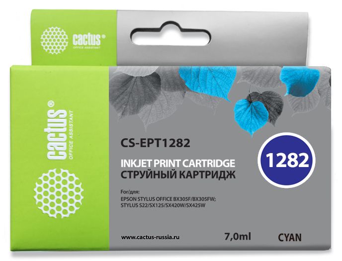 Картридж CACTUS CS-EPT1282 (аналог Epson C13T12824011)
