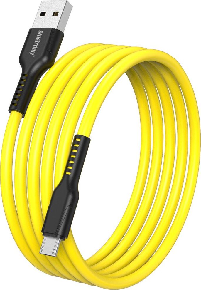 SMARTBUY (iK-12-S21by) S21 MicroUSB желтый, 2.4 А, сил., 1 м