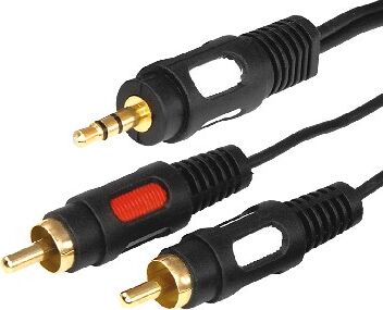 Rexant 17-4234 RCA x2 - 3.4 Jack (3 м, черный)