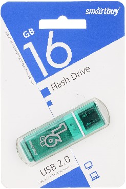 USB Flash Smart Buy Glossy Green 16GB (SB16GBGS-G)