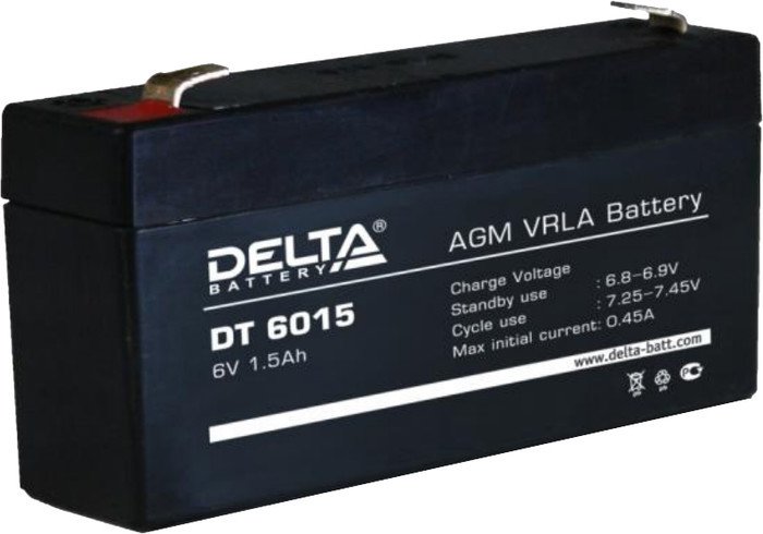Delta DT 6015 (6В/1.5 А·ч)