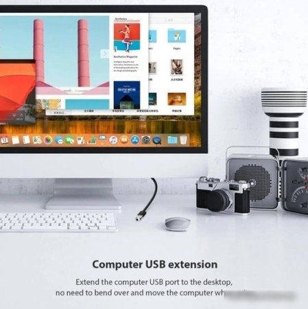 Telecom USB Type-A TUS708-1m (1 м, черный)